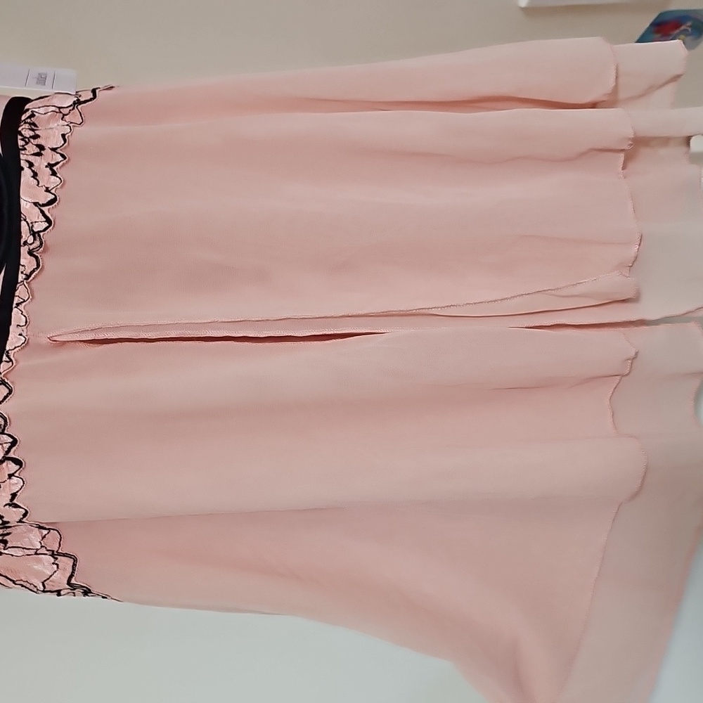 NWT Auden Push-Up Babydoll with Thong Set Ice Rose Size XS - Picture 6 of 15